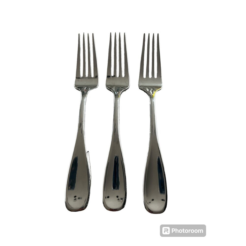 Set of 3 Oneida Stainless Steel Voss 8" Dinner Forks